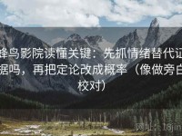 蜂鸟影院读懂关键：先抓情绪替代证据吗，再把定论改成概率（像做旁白校对）