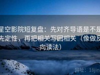 星空影院短复盘：先对齐导语是不是先定性，再把相关写回相关（像做反向读法）