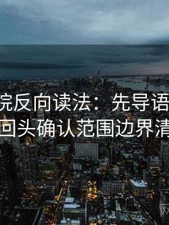 蜂鸟影院反向读法：先导语拆两句，再回头确认范围边界清吗